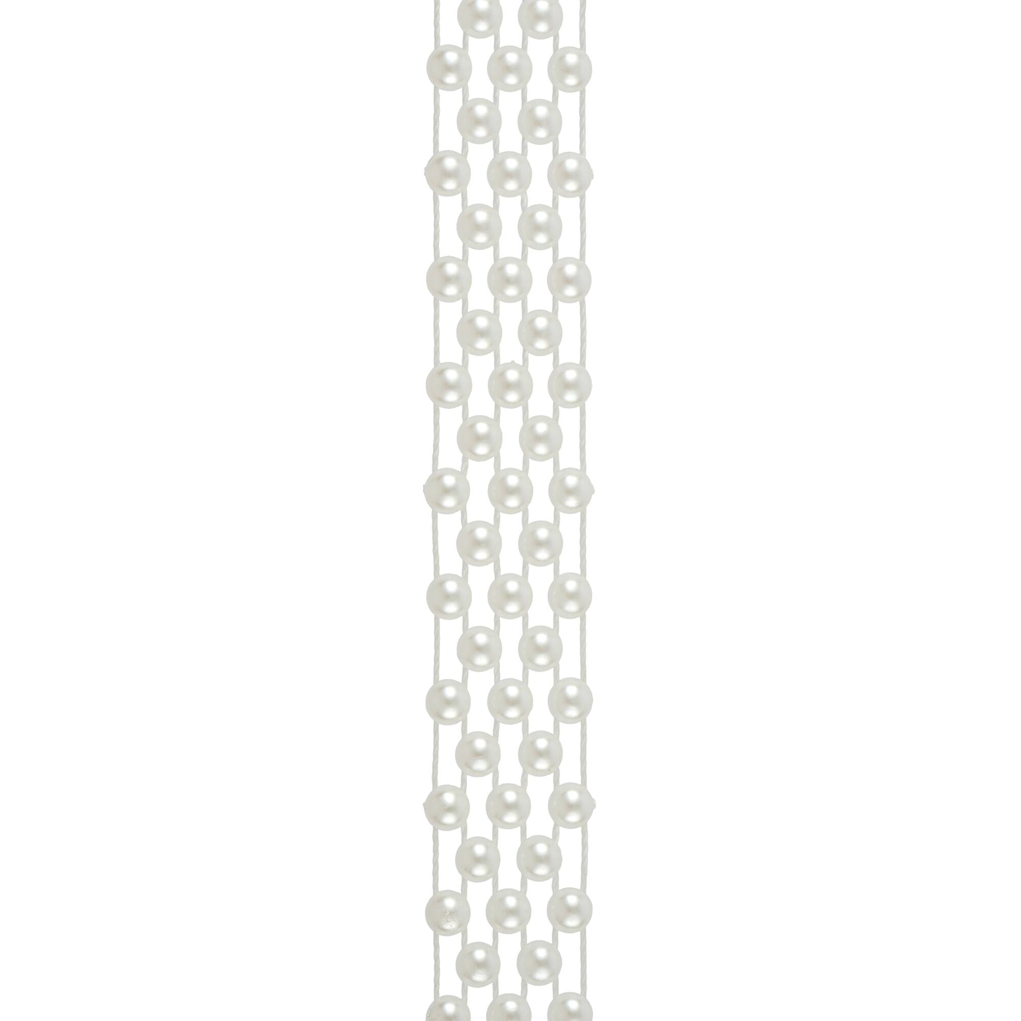 6 Pack: 13mm Ivory Plastic Pearl Garland, 10yd. by Bead Landing™